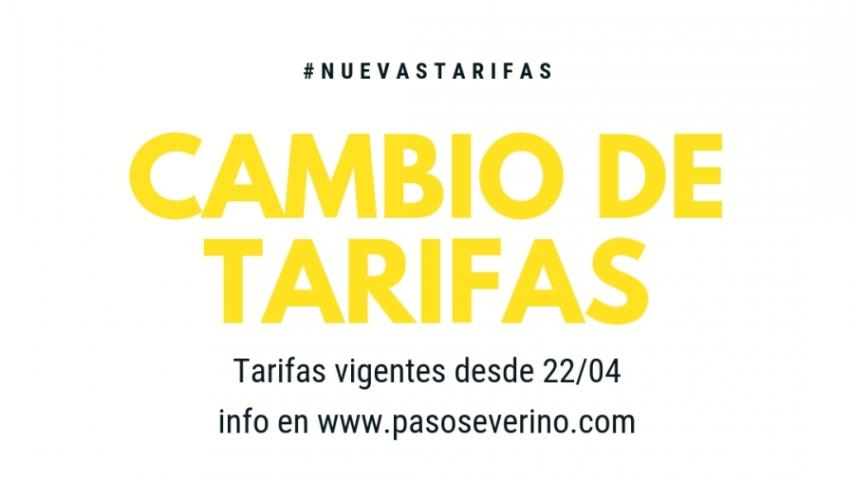 Cambio de Tarifas