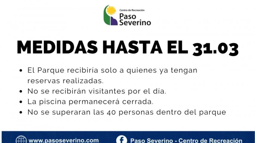 Medidas hasta el 31 de Marzo