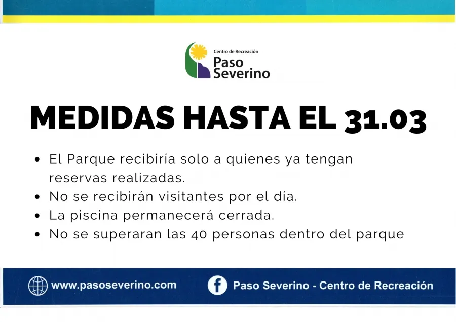 Medidas hasta el 31 de Marzo
